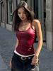 Solid Tank Top Women Edgy Clothes Y2k Accessories Sleeveless Collar Camison Korean Fashion Clothing