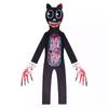 Sirenhead Cartoon Cat Onesie Costume For Kids Halloween Cosplay Outfit Terror Game-inspired