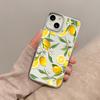 Металлический чехол для телефона с рисунком свежих лимонов Для IPhone 17 Air 16 15 14 13 12 11 Pro Max Plus Защитная крышка с защитой от отпечатков пальцев