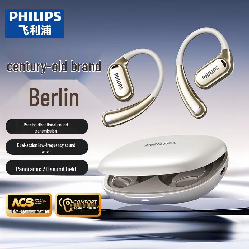Беспроводные Bluetooth-наушники Philips TAT3739 с открытым дизайном