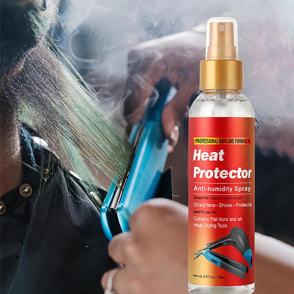Высокоэффективный термозащитный спрей для выпрямления волос, увлажняющий, унисекс, 150 мл