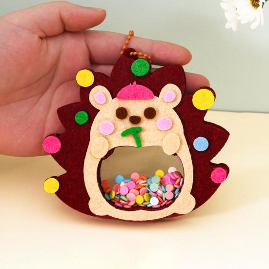 1 комплект, набор для шитья кукол с изображением животных из мультфильмов, набор для шитья из нетканого материала, для поделок, для поделок, для начинающих, для мальчиков и девочек, подарок