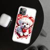 Lovely Puppy Heart Dogs Phone Case Cover for iPhone 18 11 12 13 Mini 14 15 Plus 16 Pro Max 17 Air 7 8 + SE Art Customized Fundas 11