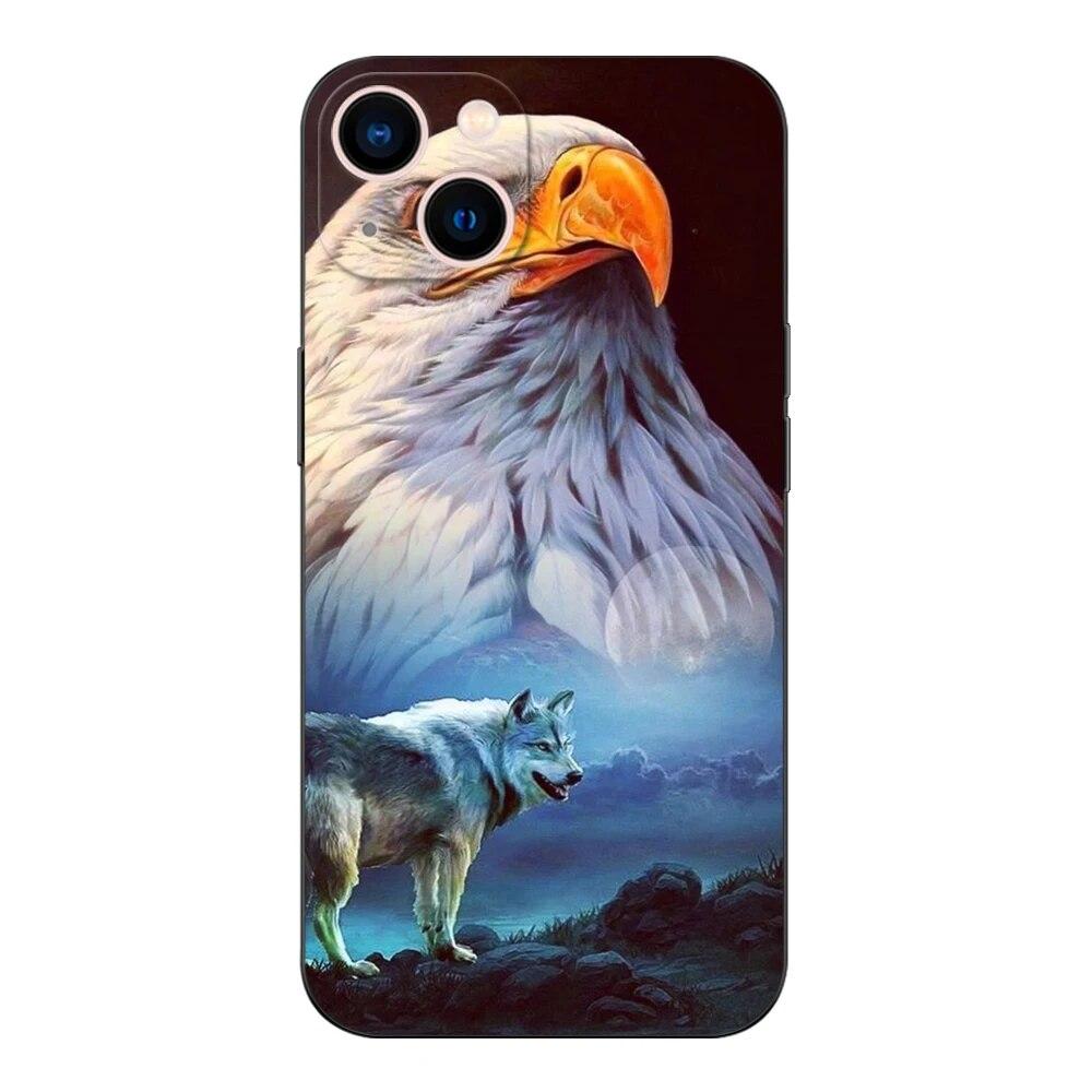 Чехол для телефона Eagle для iPhone Samsung Galaxy Redmi Xiaomi Oppo OnePlus Note SA 7 8 9 10 11 12 13 14 20 21 22 23 53 54 Pro Max Plus Ultra TPU Soft