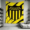 Penarol Football Club Wall Tapestry Aesthetic Wall Hanging Printed Fabric Blanket Decorative Tapestries for Bedroom Living Room Home Decor