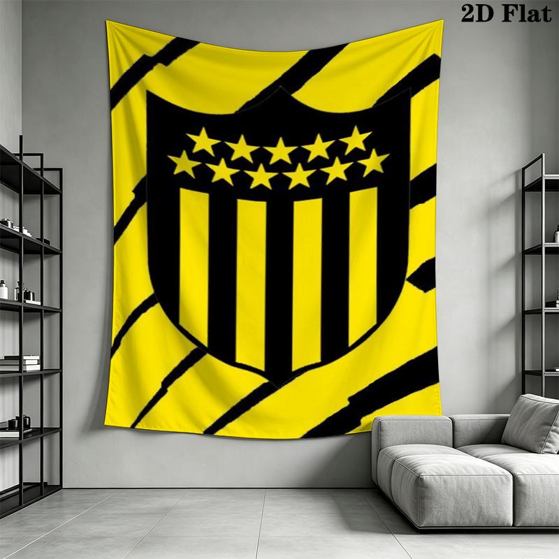 Penarol Football Club Wall Tapestry Aesthetic Wall Hanging Printed Fabric Blanket Decorative Tapestries for Bedroom Living Room Home Decor