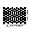 2 Pcs Universal Hexagonal Honeycomb Vinyl Car Side Window Stickers, Self Adhesive Sunshade Scratch Resistant Decals for Cars Trucks