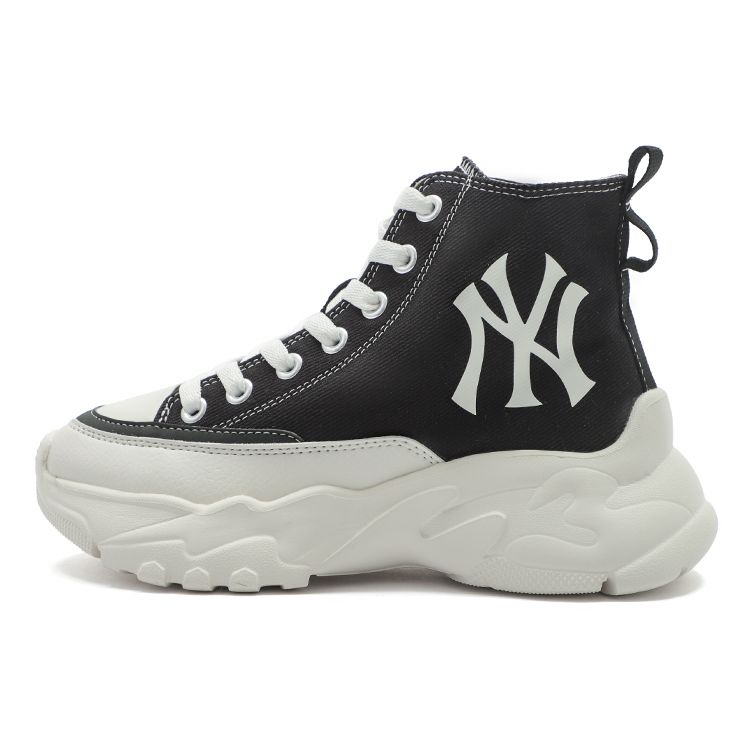 Кеды на толстой подошве MLB High Top Canvas Unisex Черные 3ASHUL12N-50BKS