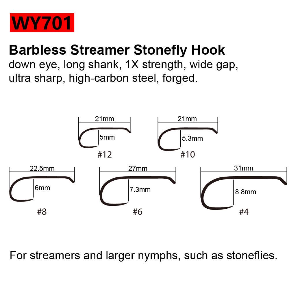 Черные никелевые крючки для завязывания мушек Bimoo, 30 шт./упак., крючки для завязывания мушек Nymph Stonefly Emerger Streamer Caddis, сухие крючки для мушки, крючки для ловли форели
