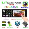 4.1 Inch MP5 Player HD Capacitive Touch Screen Car Player Single Din 1Din 12V Radio Player Support Bluetooth Music Play Rear View FM Player