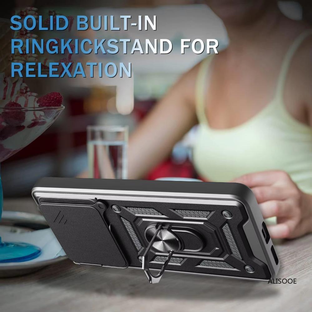 Чехол для ZTE Nubia Neo 3 Чехол Слайд Кольцо для защиты объектива камеры Подставка Ударопрочная крышка для телефона для ZTE Nubia Neo3 Capa