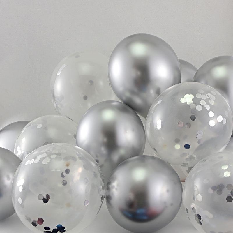 Утолщенные металлические шары с пайетками для украшения дня рождения, вечеринки или свадьбы