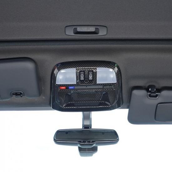 ABS Carbon Fiber Overhead Reading Light Trim Frame Cover For Subaru WRX -24