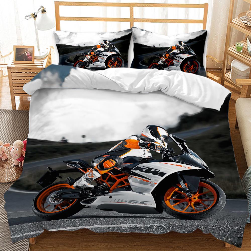 Comforter Motorbike Comforter Set Queen Size Boys Motocross Rider Teen Racing Motorcycle Dirt Bike Bedding Set