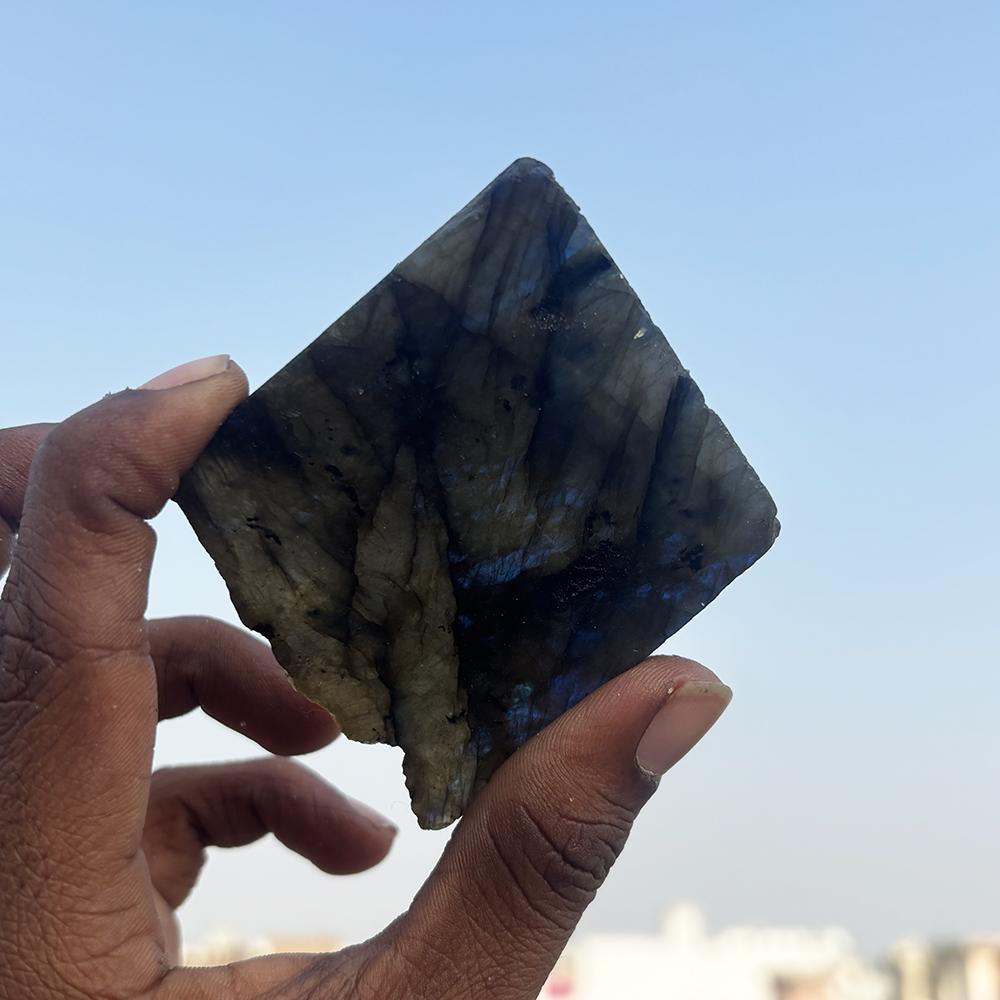Natural Labradorite Uncut Rough 411.30 Ct Huge Gemstone For Gift