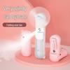 Portable Rechargeable Misting Handheld Fan