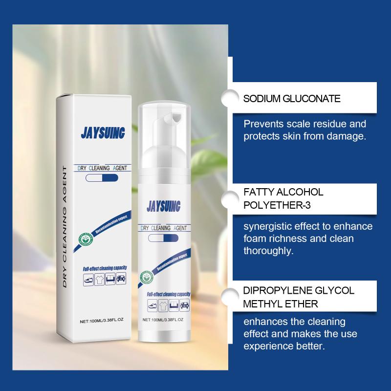 Stain Remover Spray for Clothes and Down Jackets Wash Free Oil Cleaner Fast Acting Decontamination for Home and Travel Use