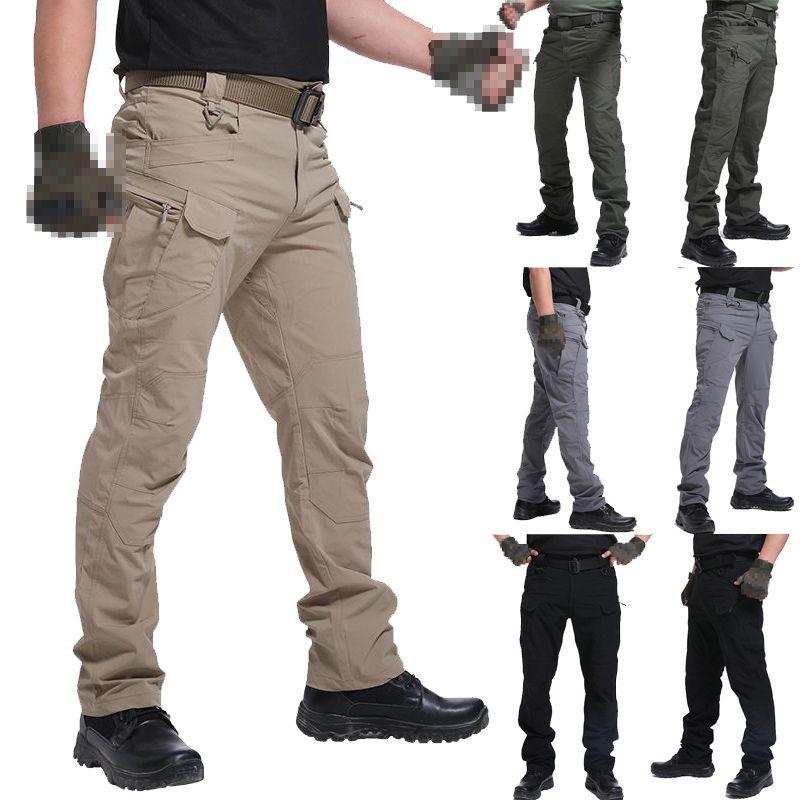 Tactical Cargo Men Trousers Outdoor Hiking Windproof Military Combat Pants Sport