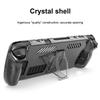 Hard PC Game Console Cover Accessories Transparent Crystal Game Console Shell Replacement Detachable with Support for Steam Deck