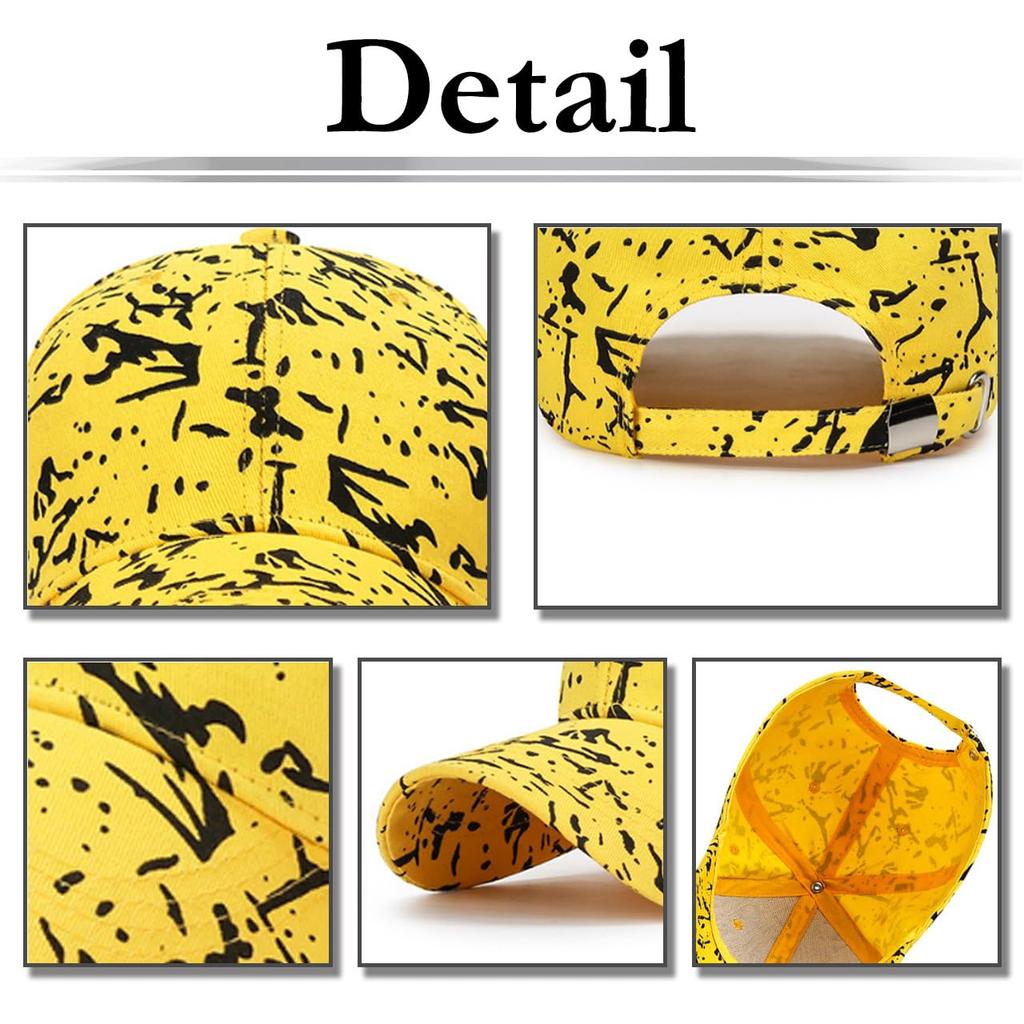 Бейсбольная полосатая CZ023 [Белый Клык] Шляпа, Кепка, Узор, Стильная, Модная, Крутая, Мужская, Женская, (желтый)