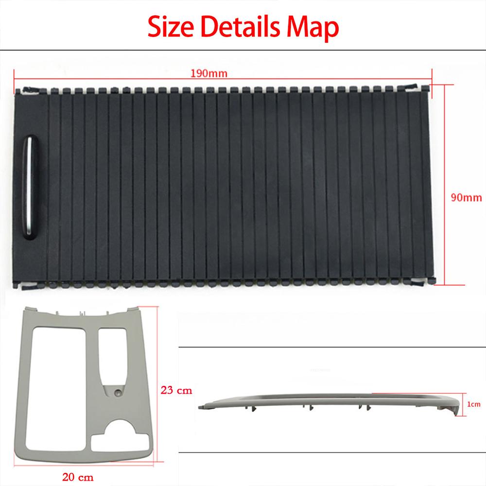 Центральная консоль автомобиля для Mercedes Benz W204 C C180 C200 C220 E W212 E260 E300, подстаканник, накладка на панель + крышка рулонной шторы