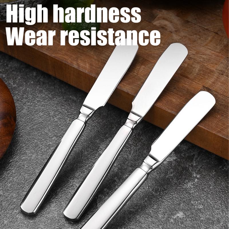 Масляный шпатель, металлический шпатель, скребок для выпечки, шпатель из нержавеющей стали, скребок для украшения тортов, многофункциональная банка для масла и хлеба