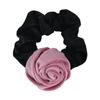 Ретро бархатные розы цветы резинки для волос для женщины девушки темперамент однотонная повязка на голову резинка для волос женские аксессуары для вечеринки