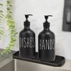 Черный набор дозаторов мыла для рук и мыла для посуды с подносом для кухонной раковины с насосом Бутылка для хранения мыла Многоразовые бутылки