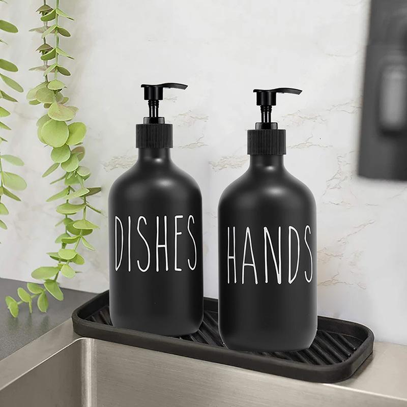 500 мл Белый Черный Диспенсер Для Мыла Для Кухонной Раковины Мыло Для Рук и Посуды Бутылка Для Хранения Моющего Средства Многоразовые Бутылки