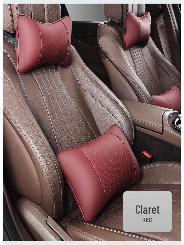 Комплект подушек для подголовника, шеи и поясницы для поддержки спины