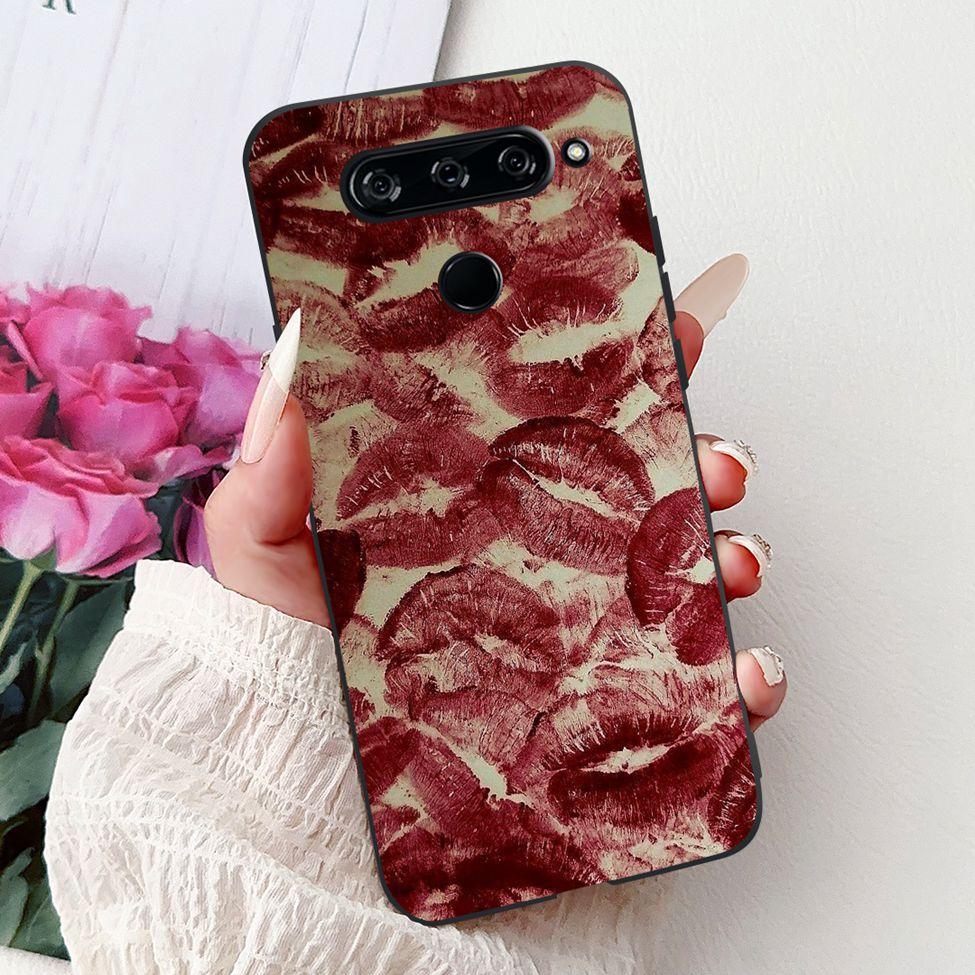 Чехол For LG V40 ThinQ Чехол-крышка Силиконовый Роскошный Модный Милый Кот Крутой Ударопрочный Бампер Корпус Для LG V405 LM-V405 LM-V409N