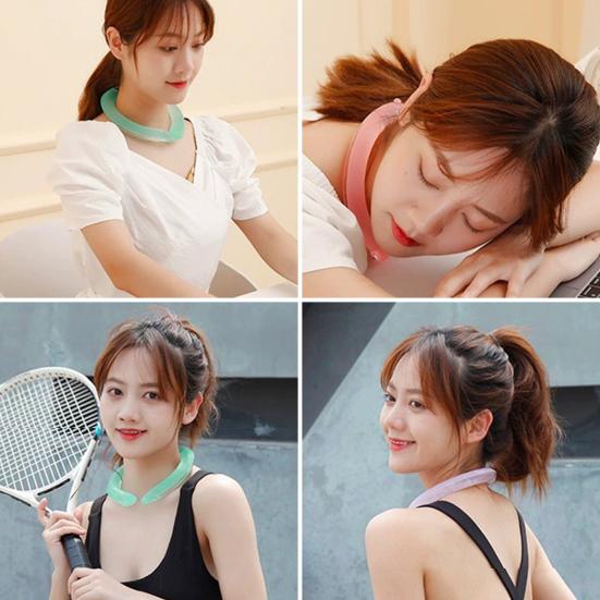 Summer Neck Cooling Tube Wearable Neck Cooler Lightweight Reusable Ice Cold Ring Outdoor Heatstroke Prevention Portable Neck Wrap Collar