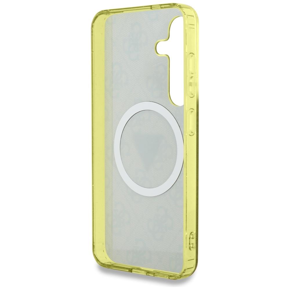 Etui do Samsung Galaxy S25 Guess 4G Glitter MagSafe brązowy