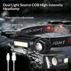 Outdoor Headlights Long Endurance Strong Light Led Rechargeable Mounted Ultra Bright Magnetic Pen Holder Dual Purpose Flashlight