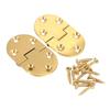 Pack of 2 Practical Sturdy Brass Butlers Tray Hinges with Screws Convenient Accessory for Furniture and Cabinets