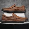 Handmade Genuine Leather Men's Casual Shoes Comfortable And Breathable Moccasins Men Business Flats Shoes