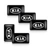 CAUWZ1 10/20/50 шт. 3D Эпоксидная смола Эмблема Наклейки Для Kia Picanto Sportage Sonet Cerato Soul Sorento Rio Ceed Niro Ray Carnival