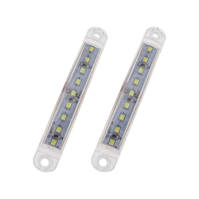 2x 9 светодиодов Белый + Янтарный + Красный + Зеленый + Синий 24 В Водонепроницаемые фонари Боковые габаритные фонари Задний указатель Стояночные огни Автобус/грузовик/прицеп/грузовик