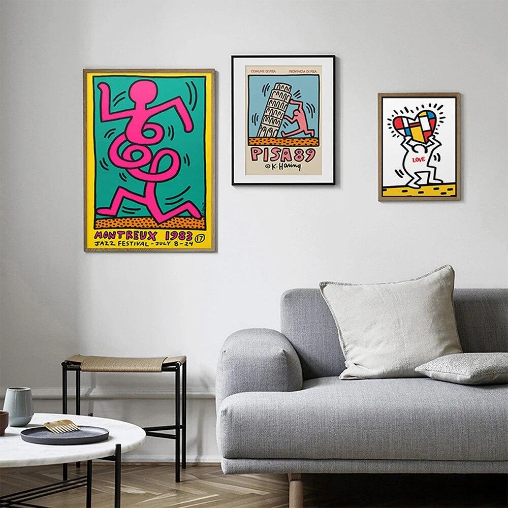 Италия путешествия ретро принт Монтрё джаз винтажная выставка настенная живопись холст живопись расправиться с плакатами и принтами для гостиной без рамки