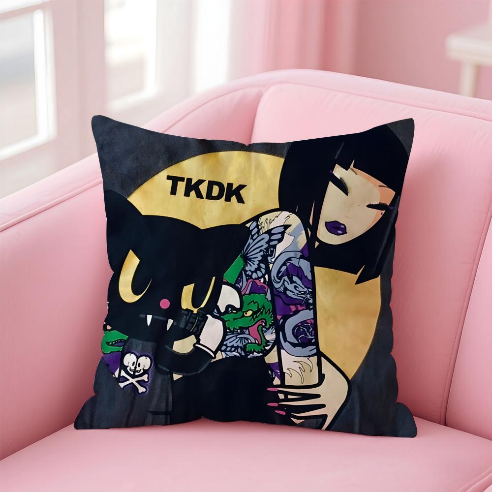 Чехол для подушки T-Tokidoki для дома и автомобиля, многоцелевой чехол для подушки - Двусторонний, Мягкий и прочный для ежедневного использования