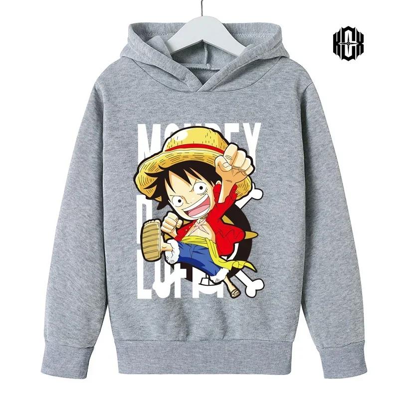 Японское аниме, мультяшный графический свитшот для детей, One Piece, Ророноа Зоро, Смешной Луффи, Ульцзанг, 5 толстовка с капюшоном, 90-е