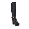 Women's High-heeled Boots, Autumn and Winter New European and American Style Waterproof Platform, Thick Heel, Large Roman Boots