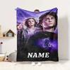 Custom Name Magic Quest Flannel Blanket Throw Blanket Soft Warm Sofa Bed home Decor Unique Gift
