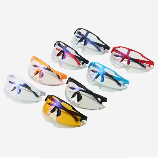 Фотохромные очки для езды на велосипеде с защитой от ультрафиолета, ветрозащитные, легкие, мужские и женские, для бега, для горного велосипеда, спортивные очки