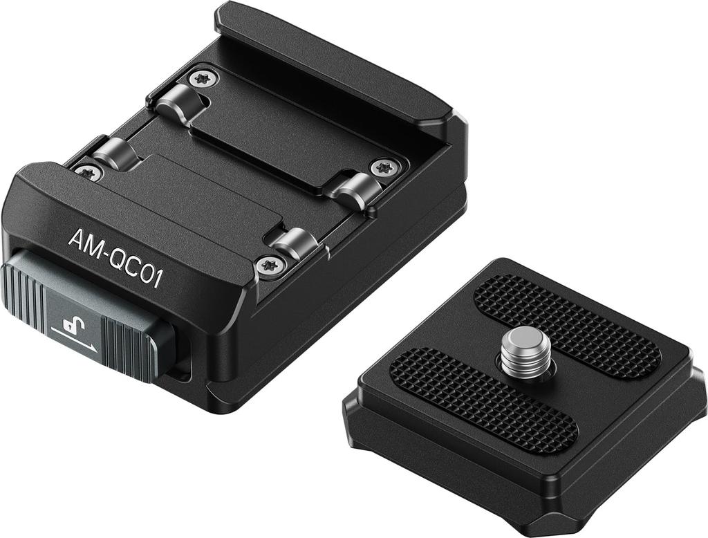 Sirui 38mm Quick Release Plate and Clamp Quick Release System Camera Mount with and Screw Base Plate for Tripods and Kit, Adapter, 1/4"-20 3/8"-16