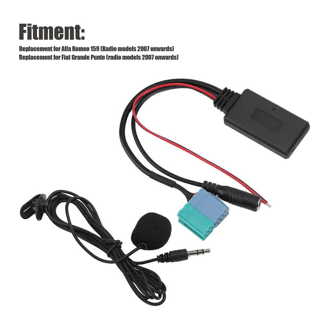 Car Bluetooth 5.0 Wireless Music Adapter Wire Replacement for Alfa Romeo 159 Radio 2007 Onwards
