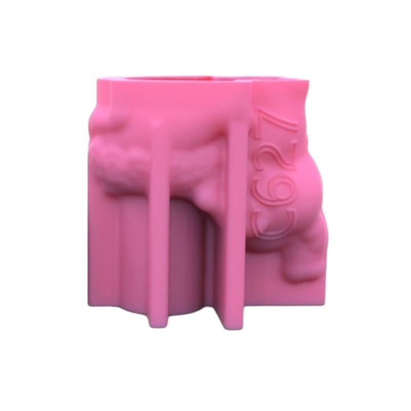 Silicone Mold for Succulent Planter Create Unique Flower Pots Plant Holder 3D Elephant Candle Holder Plaster Mould