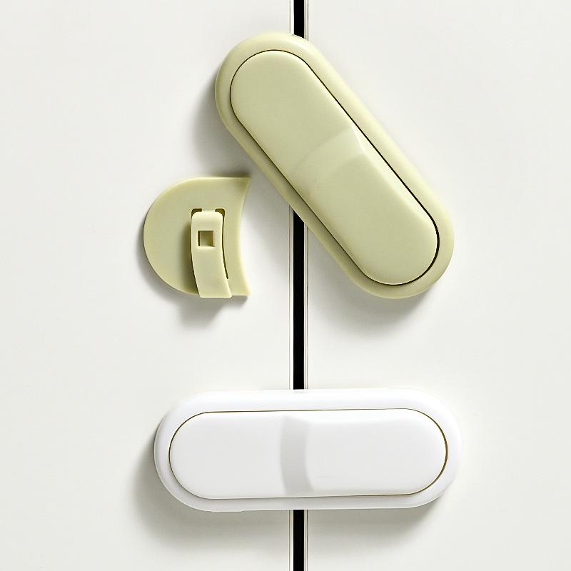 Child Safety Cabinet & Drawer Lock with Double Opening Buckle