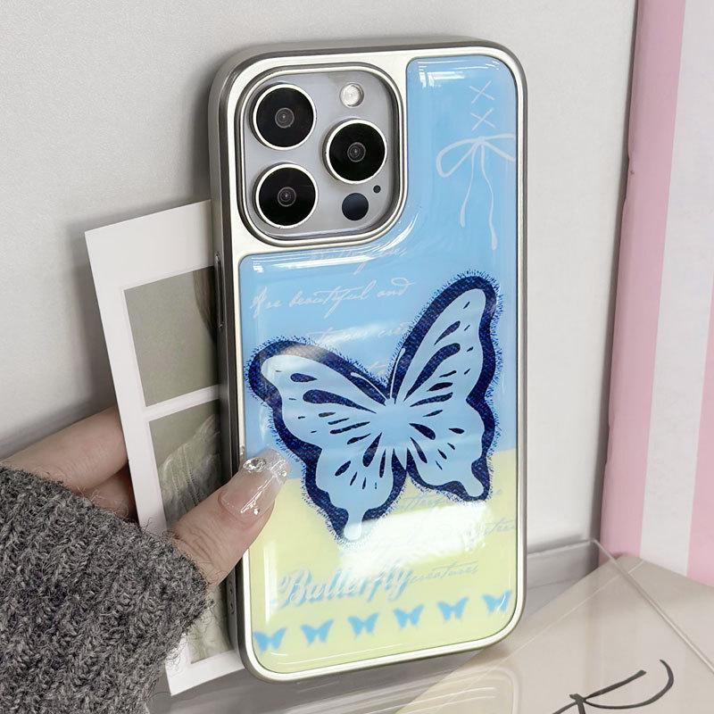 Zhitai Чехол с гальваническим серебряным краем и капельным клеем для iPhone 12–14 и Huawei P70.