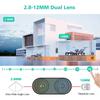 8-мегапиксельная IP-камера Wi-Fi, 4K, камера безопасности с двумя объективами, уличная 4K, автоматическое отслеживание, сирена, сигнализация, видеонаблюдение P2P ICsee CCTV PTZ Alexa